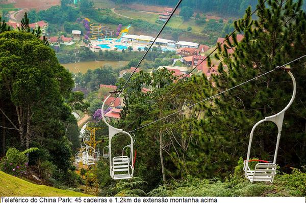 Teleférico - Hotel Fazenda China Park (Divulgação) 